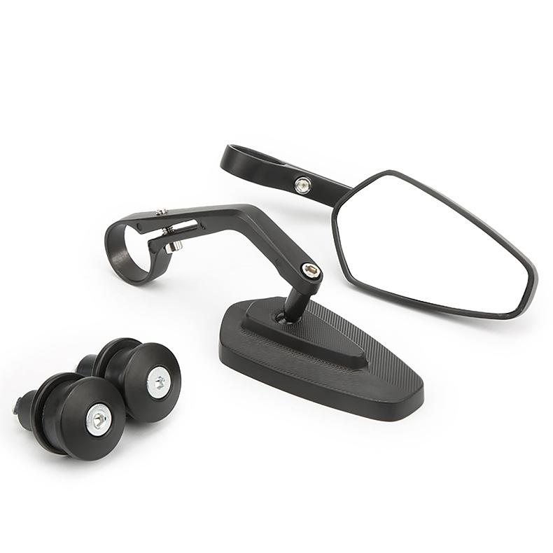 

2x7/8 20 мм зеркала заднего вида для мотоциклов с антибликовым покрытием HD, боковое зеркало на руле мотоцикла для скутеров, квадроциклов, велосипедов, мотоциклов чёрный