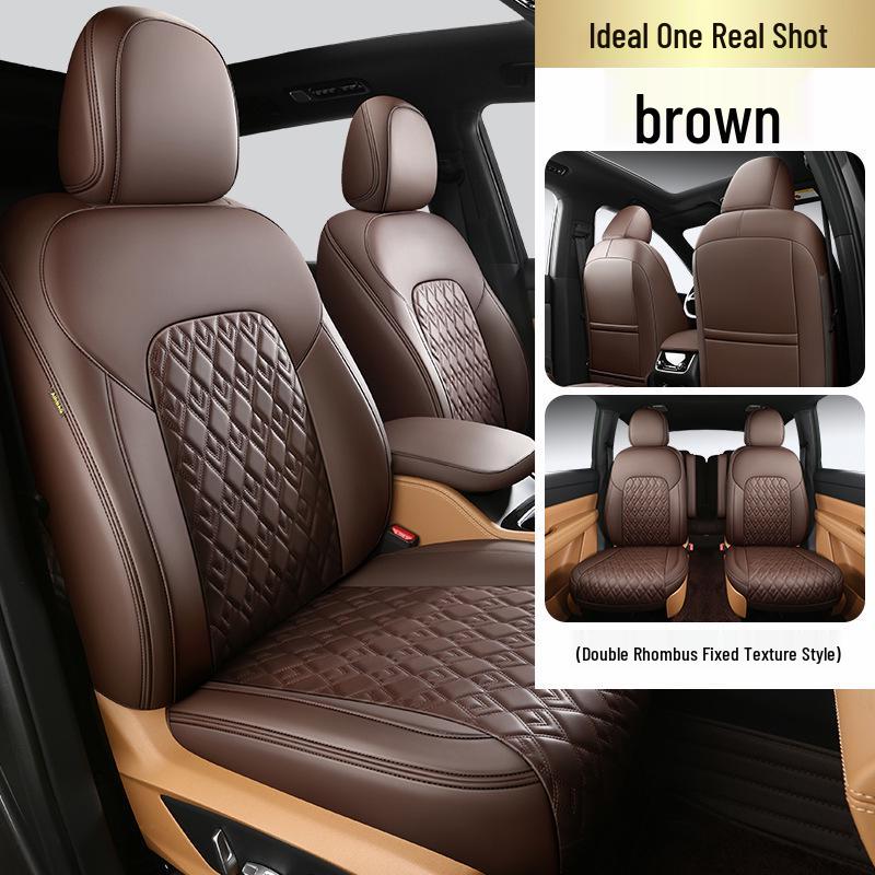Nappa Leather Full-Cover Car Seat Cushion - Custom Fit for One Special Car, All-Season Use