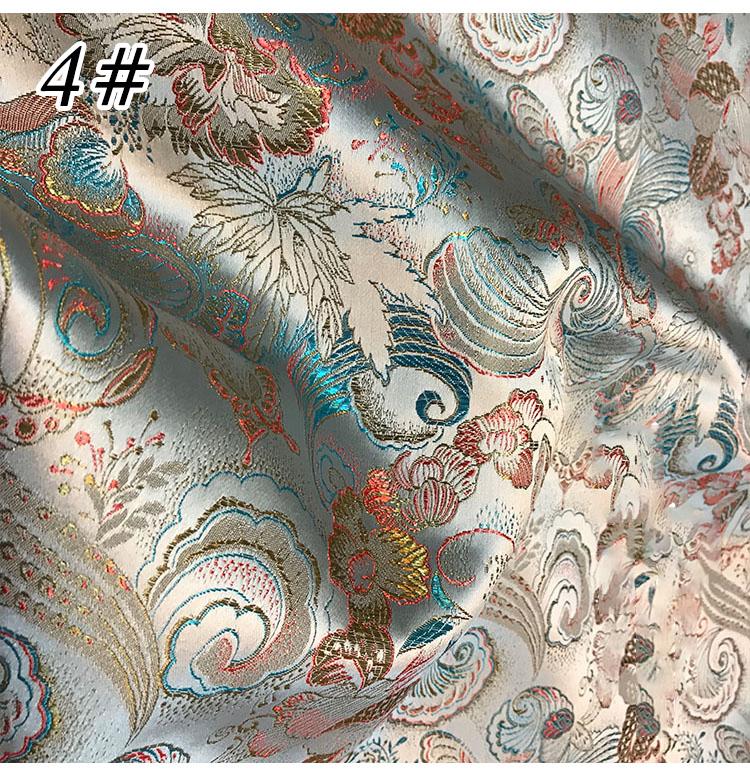 Butterfly love flower brocade handmade diy thick brocade jacquard cheongsam fabric handmade diy cloth 75CM*50CM