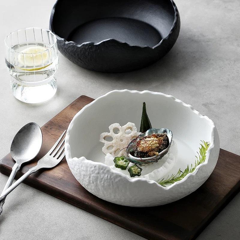 Elegant Ceramic Dessert & Soup Bowl - Western Style for Gourmet Cuisine