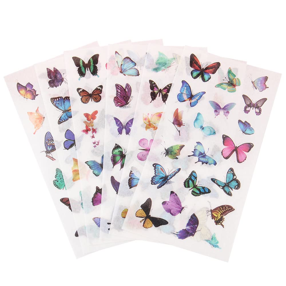 Moin Moin Set of Watercolor Butterflies On Washi Realistic Swallowtail 2110sl125 12-Piece Paper, Design,