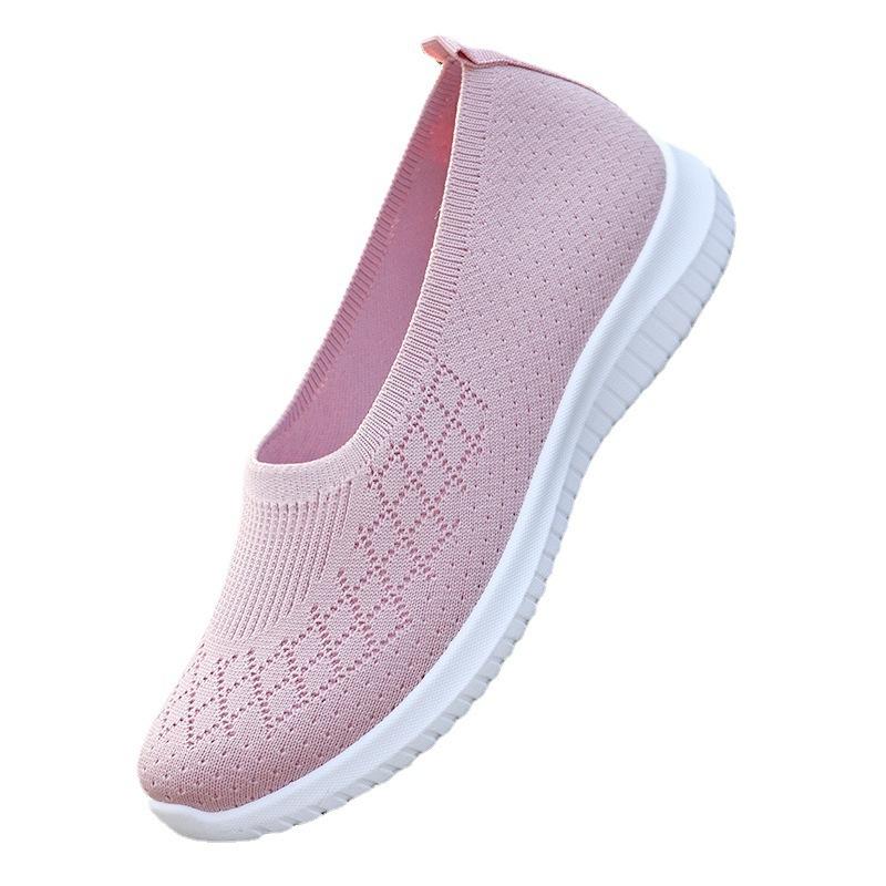 Clearance women's shoes cloth shoes women's new flying woven shoes casual single shoes soft-soled shoes