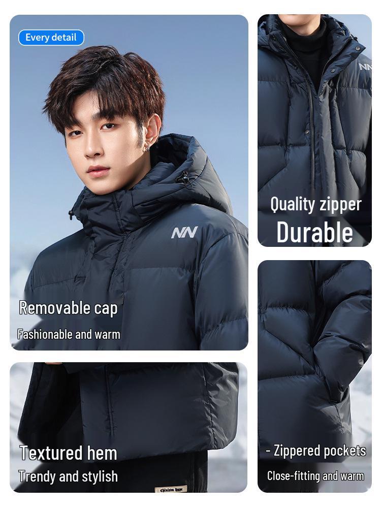Men's Short Winter Down Jacket: Extreme Cold Protection & Warmth