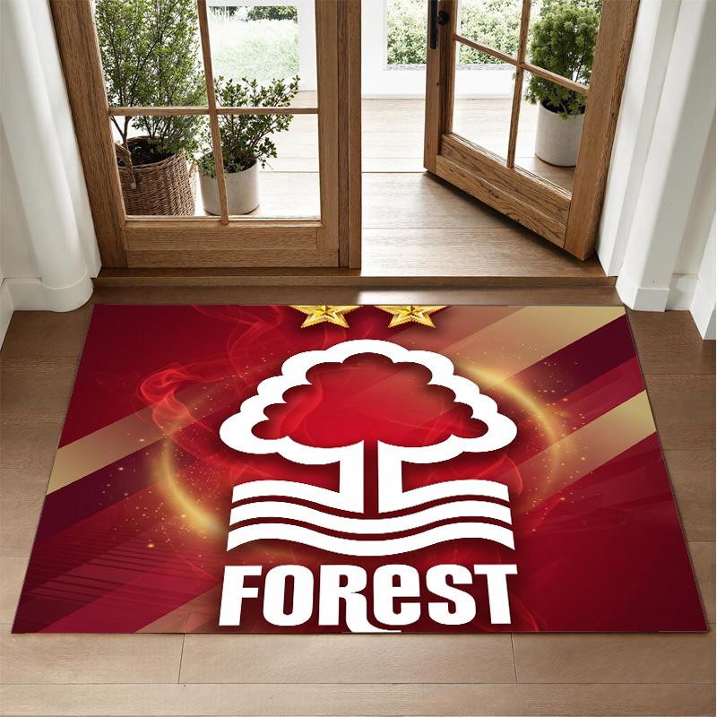 Nottingham Forest Design Kristall-Samt-Teppich Weich Dekorative Matte für Schlafzimmer Eingang
