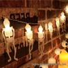 Halloween LED String Lights - Pumpkin, Spider, Ghost, Horror Decor, Marigold Colored Small Lights