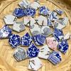 100g Ovale Keramikmosaikfliesen Mehrfarbiges Mosaikstück DIY Mosaikherstellung Steine für Handwerk Hobby Kunst Heim Wanddekoration arte