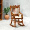 Realistic Vintage Rocking Chair Realistic Pretend Play for Kids Role Display Rocking Chair Model Toy 1:12 Doll House
