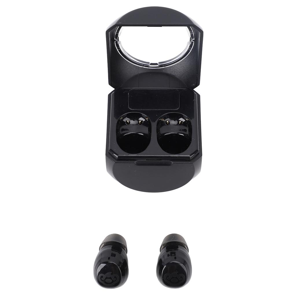Schwarze Ohrhörer Lange Akkulaufzeit Wiederaufladbare Bluetooth-Kopfhörer mit Ladecase Ohrstöpsel für Business