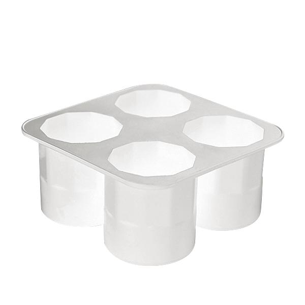 4 Cavities Silicone Shot Glass Ice Molds Reusable Whiskey Ice Cube Trays for Freezer Food Grade Ice Cup Tray Maker
