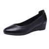 Spring and Summer Low-heeled Work Shoes, Female Mothers, Hotel Small Leather Shoes, Soft-soled Work Professional Shoes