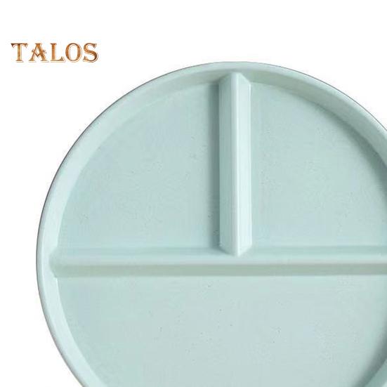 1 Set Divided Dinner Plates Unbreakable Portion Control Divided Diet Plates Reusable Picnic Plates Microwave Dishwasher Safe Dishes for Adult