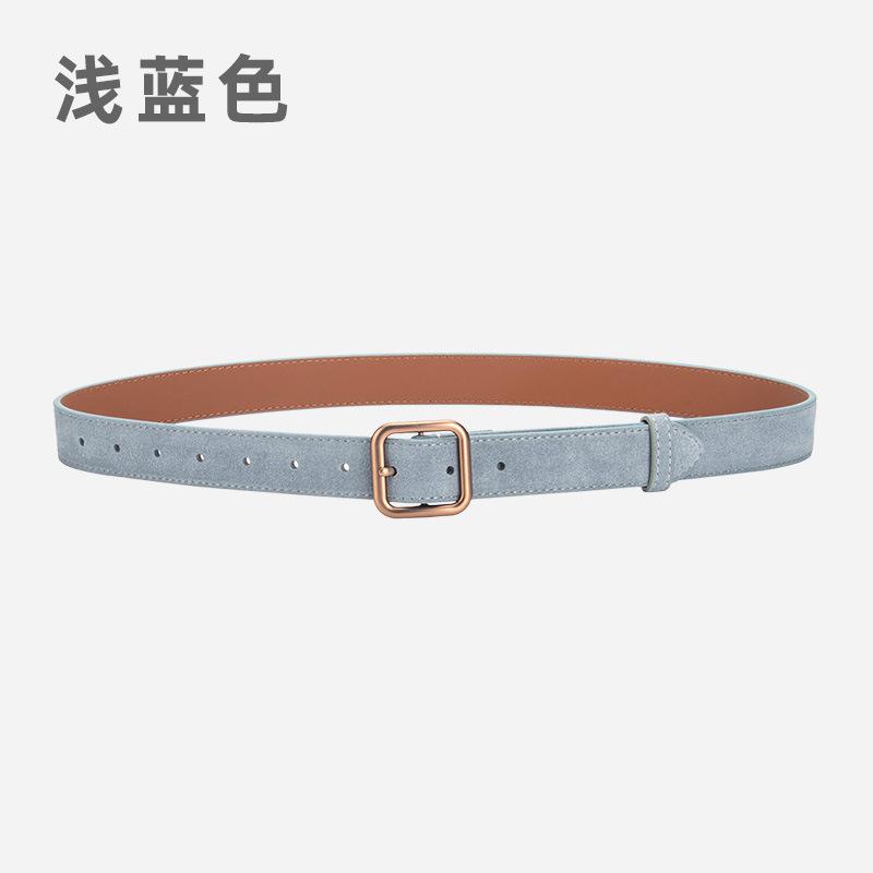 Wind Belt Ladies Belt Frosted Velvet Decorative Jeans Dress Belt Women