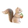 4Pcs Mini Squirrel Animal Figurine DIY Miniature Fairy Garden Bonsai Ornament