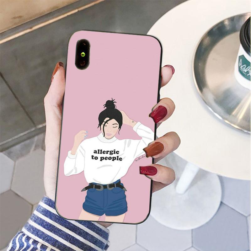 Husă de telefon Sunshine Girl pentru iPhone 11 12 pro XS MAX 8 7 6 6S Plus X 5S SE 2020 XR