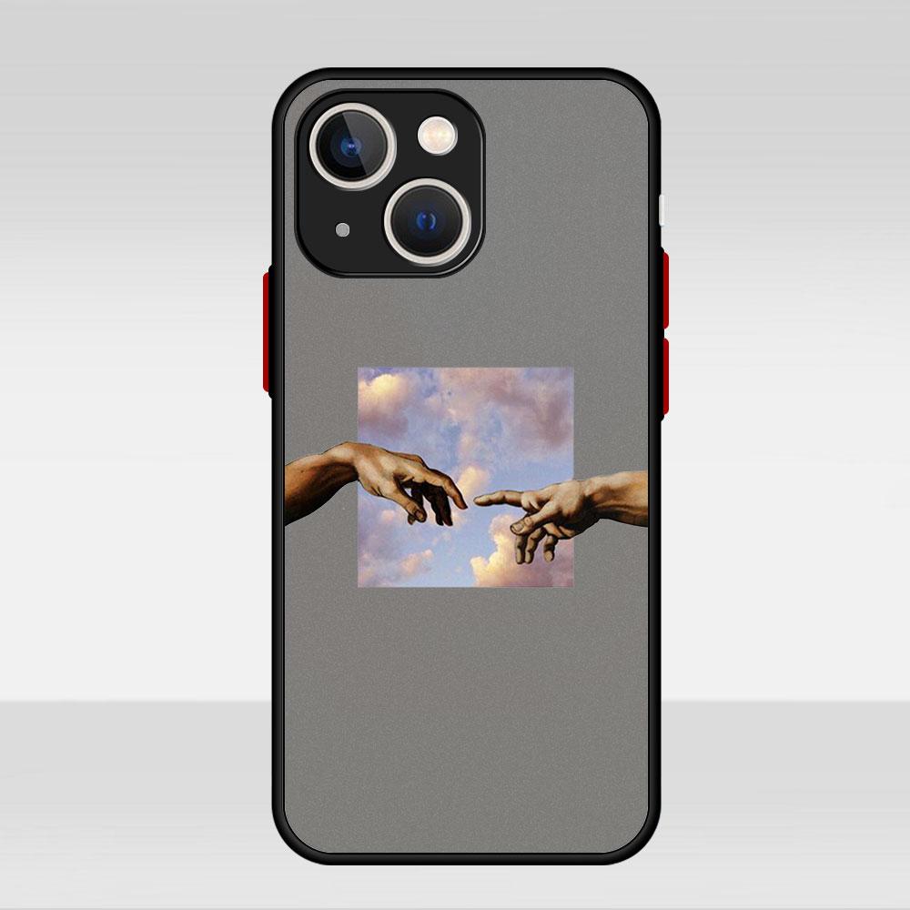 

Flowers Heart Case For Apple iPhone 14 13 11 12 Pro 7 XR X XS Max 8 Plus 6 6S SE 2022 14Pro Black Matte Phone Funda iPhone SE 2022