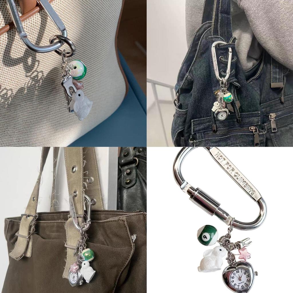 Unique Designs Rabbit Keychain Vintage Pocket Watch Designs Guitar Pick Styles for Couples and Retro Lovers Use