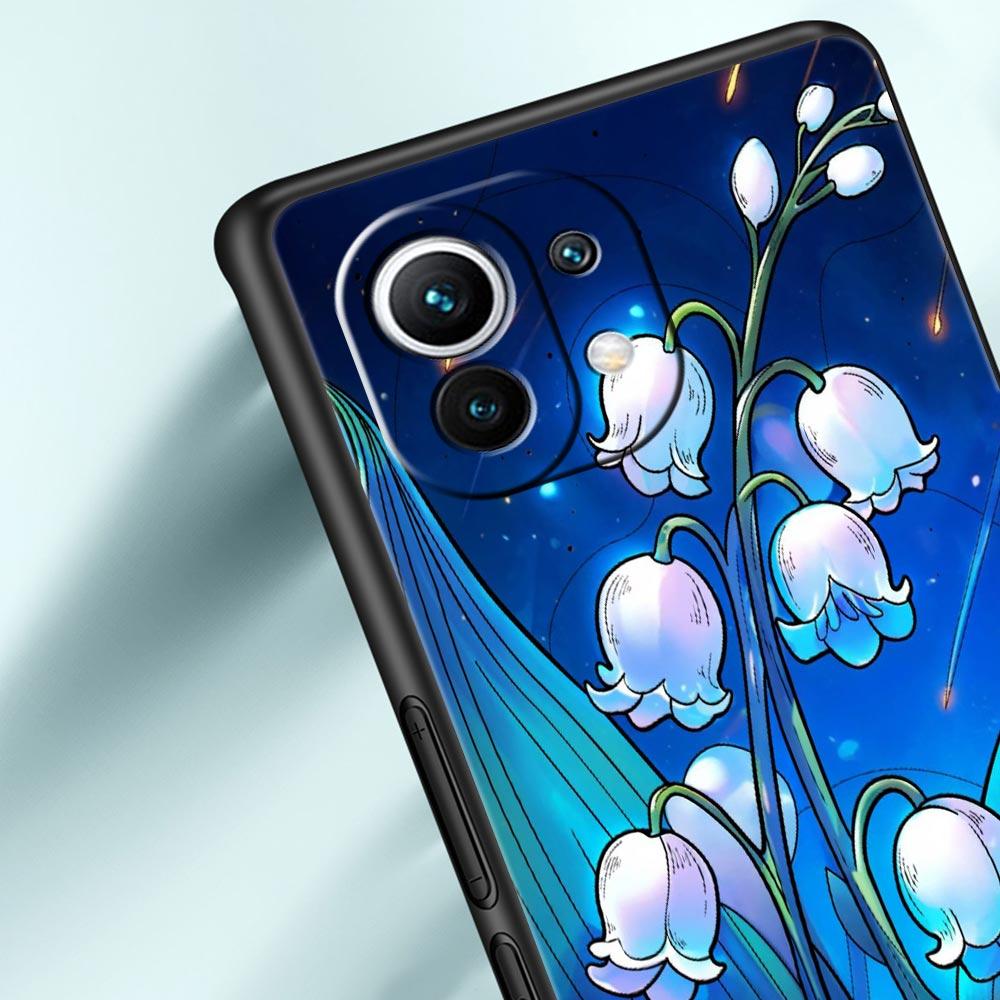 Lily Of The Valley Clear Floral Phone Case Cover for Xiaomi Mi 17 15 14 13 12 11 Ultra 15T 14T 13T 12T 11T Pro Lite 5G Soft TPU