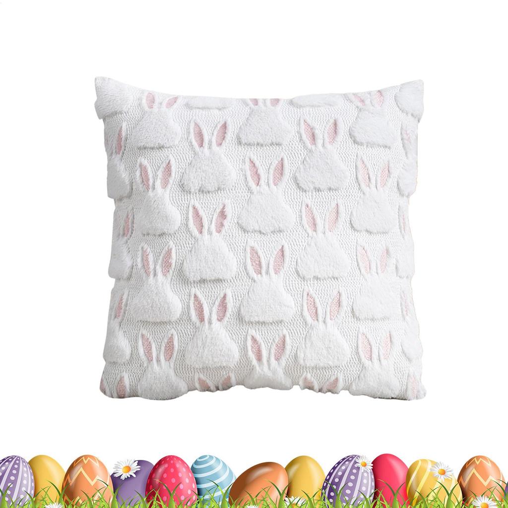 Osterhase Kissenbezug 45x45cm Gemütlicher Sofakissenbezug Bürorückenlehne Lendenkissenbezug für Stilvolle Wohnzimmer Schlafzimmer Dekoration