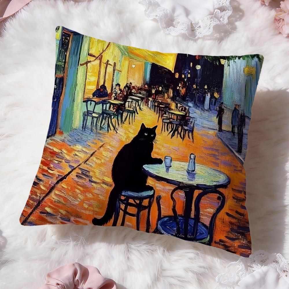 Paintings VVincent van GoghS Cushion Cover Premium Comfort Reversible Pillow Cove -Two in One Design for Any Room & Car Interior