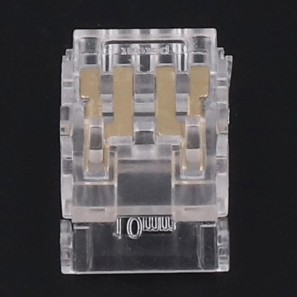 10pcs 4PIN COB LED Strip Connector Transparent Solderless LED Adapter  For School
