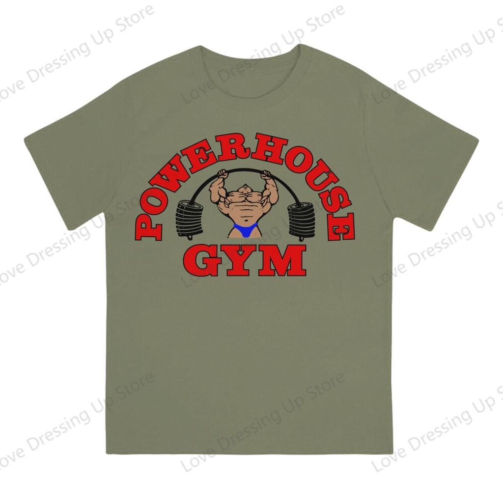 100pure Cotton Casual Unisex Tshirt Powerhouse Gym Short Sleeve Tshirts Oneck Tee Funny Tops