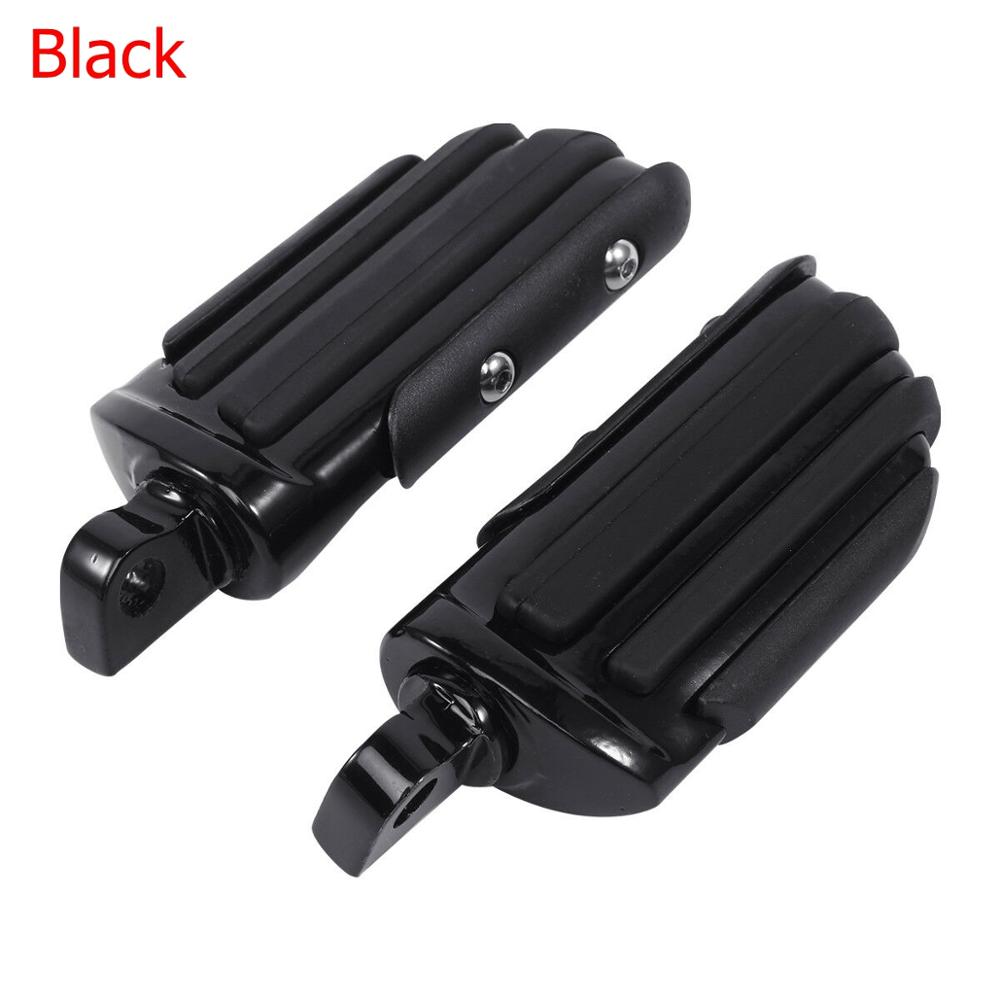 Motorcycle 10mm Mount Foot Rest Pegs For Harley Softail Dyna Glide Fat Boy Road King Sportster XL 883 1200