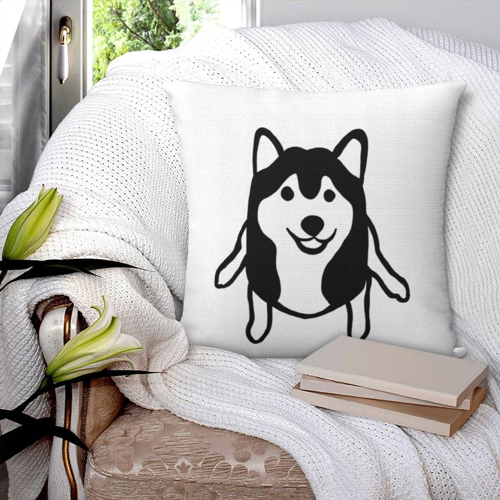 Shiba Inu Square Pillowcase Pillow Cover Polyester Cushion Decor Comfort Throw Pillow for Home Living Room