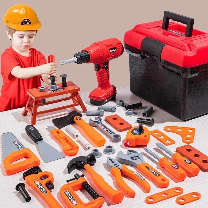Children's Toolbox Set Baby Simulation Repair Tools Electric Drill Screwdriver Repair House Toys Children's Toolbox Set Baby Sim