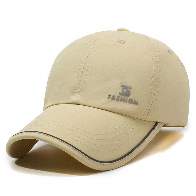 Summer quick-drying hat outdoor visor light and breathable cap men's and women's fashion baseball cap simple sports cap