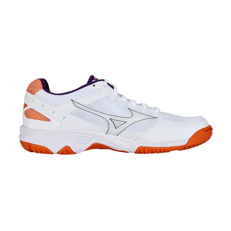 Mizuno Wave Supersonic CN Training Sports Durable Breathable Lightweight Low-Top Volleyball Shoes Unisex sneaker White Orange V1GA216161