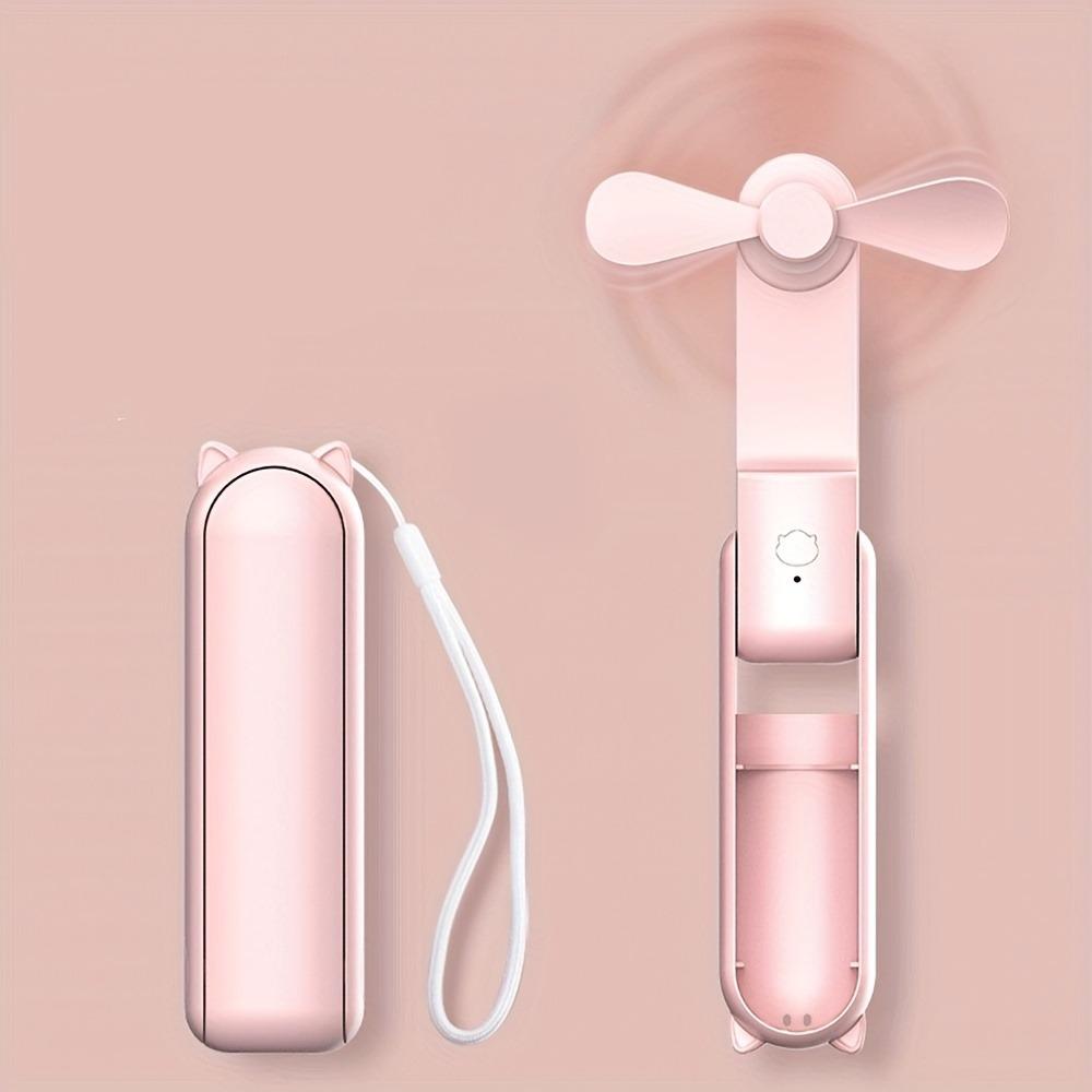 New  Model, Handheld Small Fan, Portable USB Charging, Long Endurance Mini Electric Fan, Power Bank 2-in-1 Fan