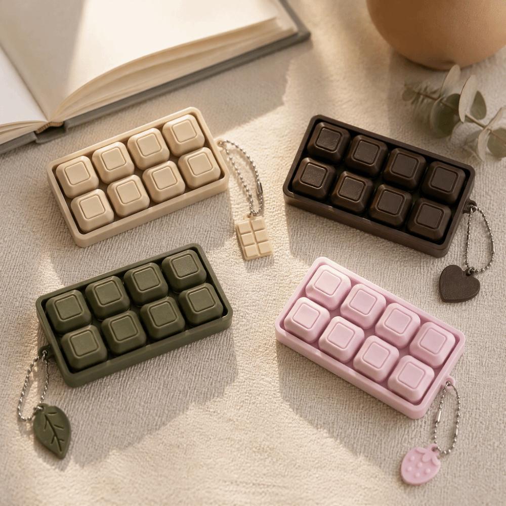 Key Cap Clicker Keycap Fidget Keychain 8 Keys Mechanical Keyboard Keychain Adults