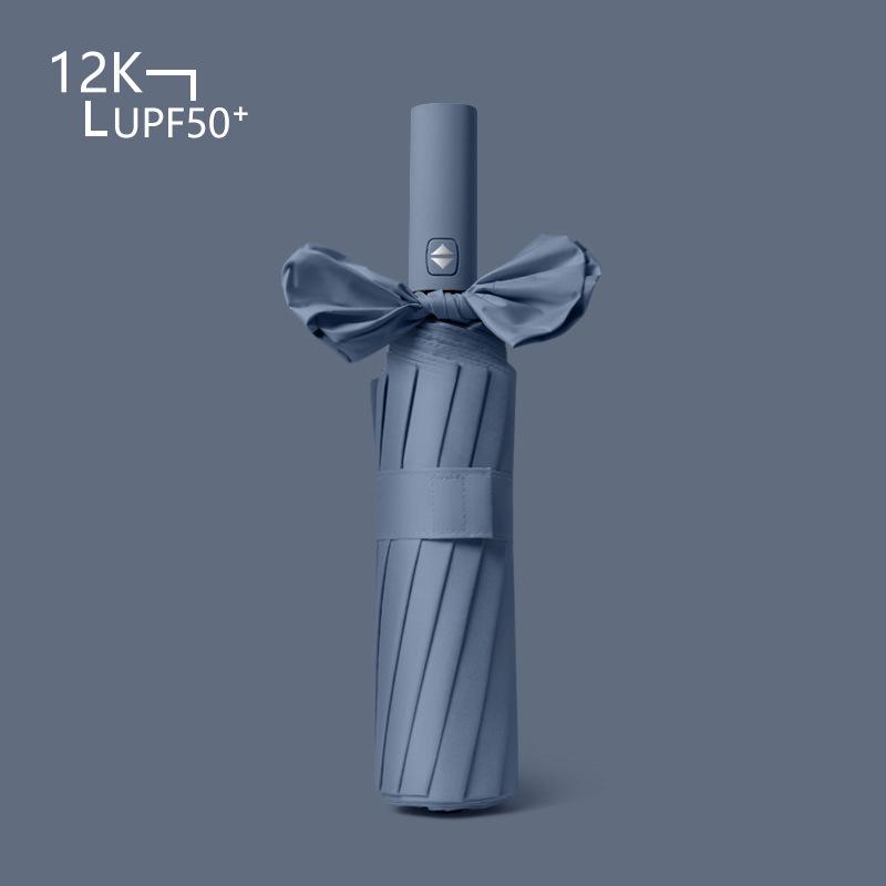 12-Rib Automatic Dual-Use Umbrella for Men & Women - Large, Sunshade & Rain Protection, UV Resistant