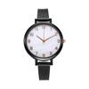 Ladies Casual Fashion Quartz Watch Malachite Green Dial Silicone Strap Watch