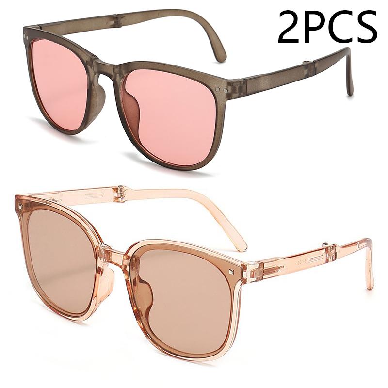Folding sunglasses portable ultra light sun protection UV protection sunglasses for both men and women