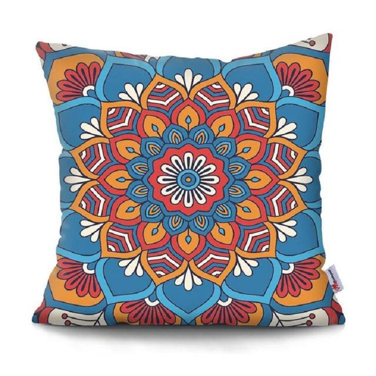 Home Decor Colorful Mandala & Geometric Printed Pillowcases Pattern Cushion Cover Suitable for Sofa Bedroom Car Pillow Cover