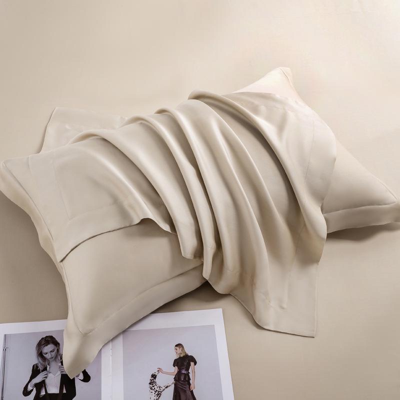 

Наволочка из лиоцелла Tencel класса А: Однотонный ледяной шелк для мамы и малыша, наволочка 48x74см 48x74cm - Single