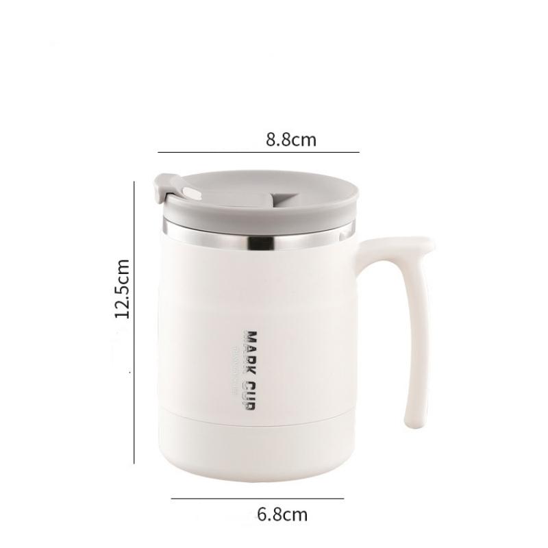 400ml Thermal Mug 304 Stainless Steel Water Cup with Lid Portable Mug Travel Mug Office Cup Handle Cup for Office Home