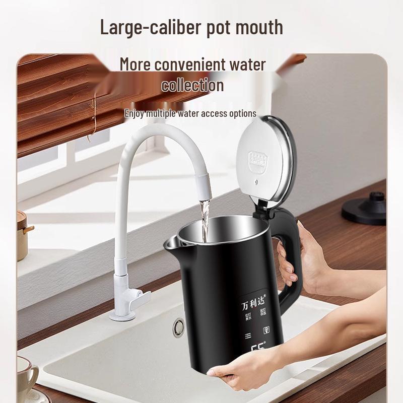 Hervidor Eléctrico Grande de 3L: Aislamiento automático, Ideal para residencias de estudiantes, Duradero para uso doméstico.