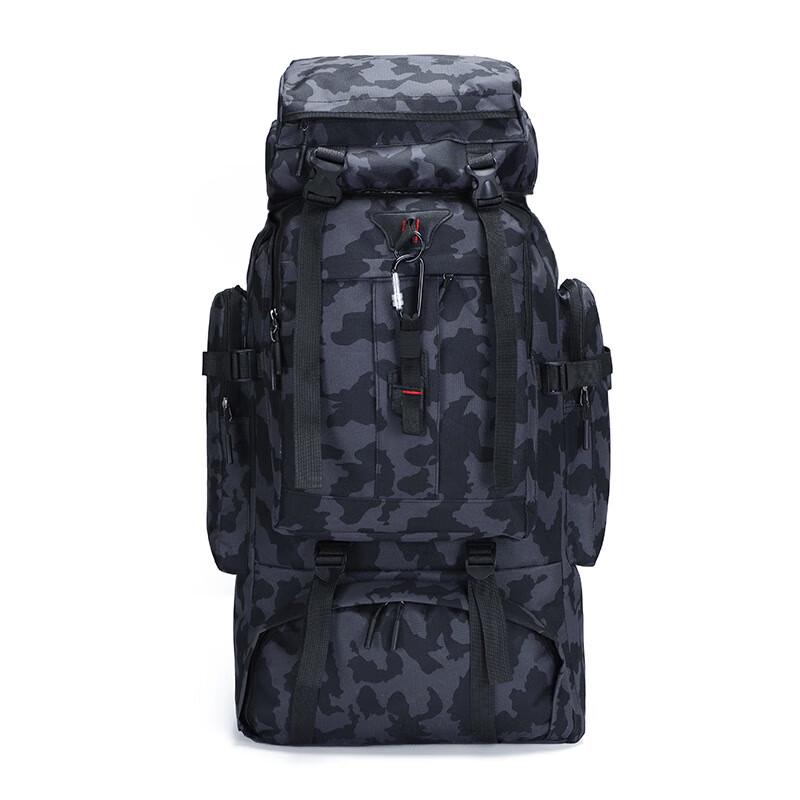 80L Outdoor Waterproof Camouflage Backpack with USB Charging