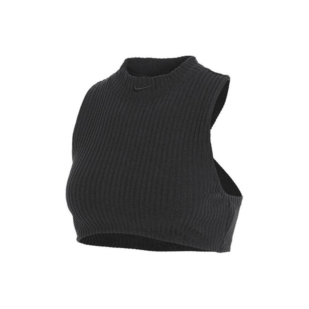 (WMNS) Nike Sportswear Chill Knit Tank Top (Asia Sizing) Black Women s FN3678-010 XL