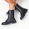 Fashion Autumn Fashion Boots Women's Fashion New Round Toe Front Lace-Up Platform Anti-Slip Wear-Resistant Mid-Tube Boots