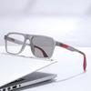 Sports Oversize Photochromic Myopia Glasses Trendy Square Color Changing Sunglasses for Men Women Fashion Near Sight Eyewear