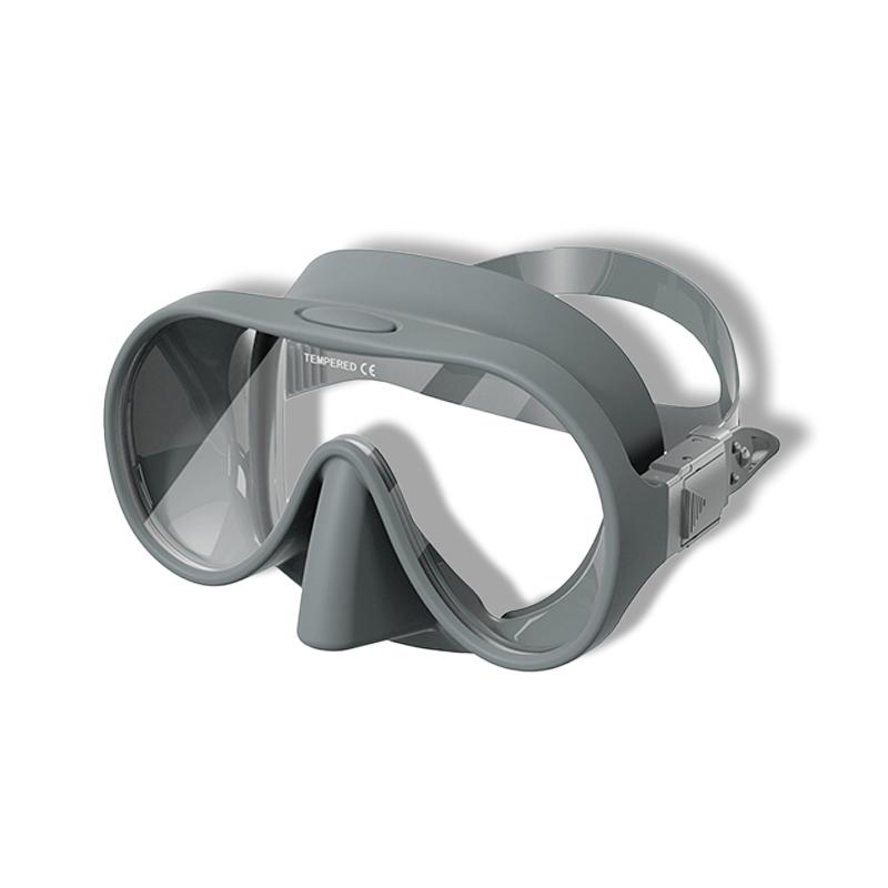 NEW Tempered Glass Freediving Mask Snorkeling Set Foldable Snorkel Diving Mask All-Inclusive Silicone