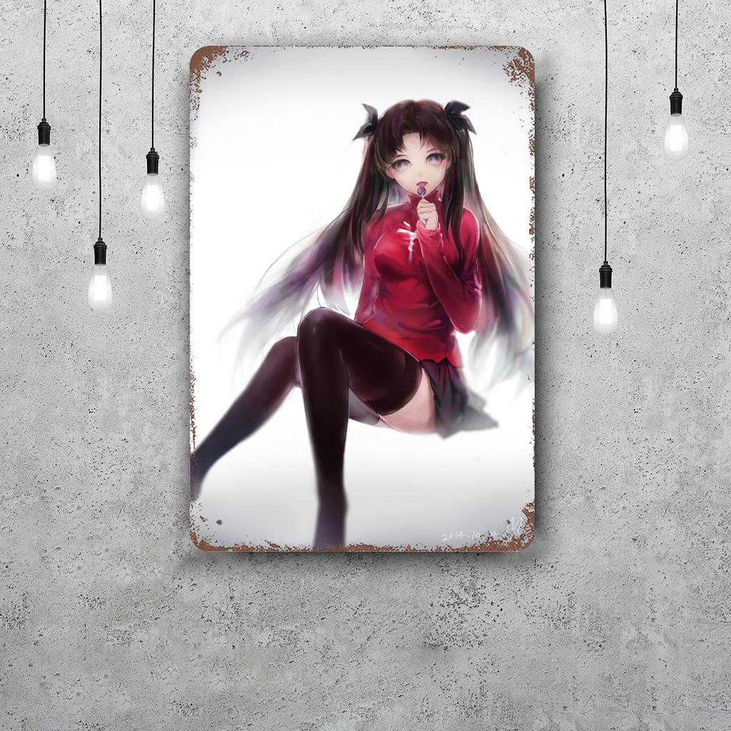 rin tohsaka Decor Vintage Metal Signs Tin Signs Captain Poster Decor for Bar Pub Club Man Cave Wall Decoration