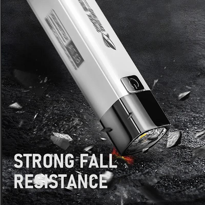 High Brightness Flashlight USB Charging Ultra Bright LED Torch 3 Gears Camping Flashlight Power Bank for Outdoor Hiking Fishing