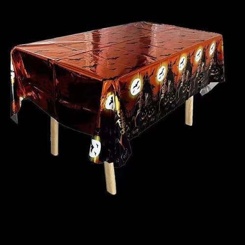 Halloween Tischdecke, Esstischabdeckung, Restauranttischdecke, Stilvolle Innendekoration, Esstischdekoration, Rutschfest, Leicht zu reinigen, Vielseitig,