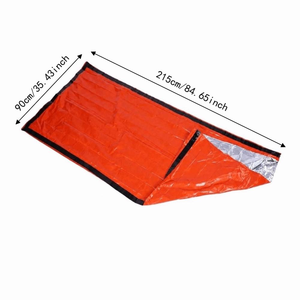 Foldable Outdoor Sleeping Bag Keep Warm Compression Pouch Emergency Survival Tent  Backpacking
