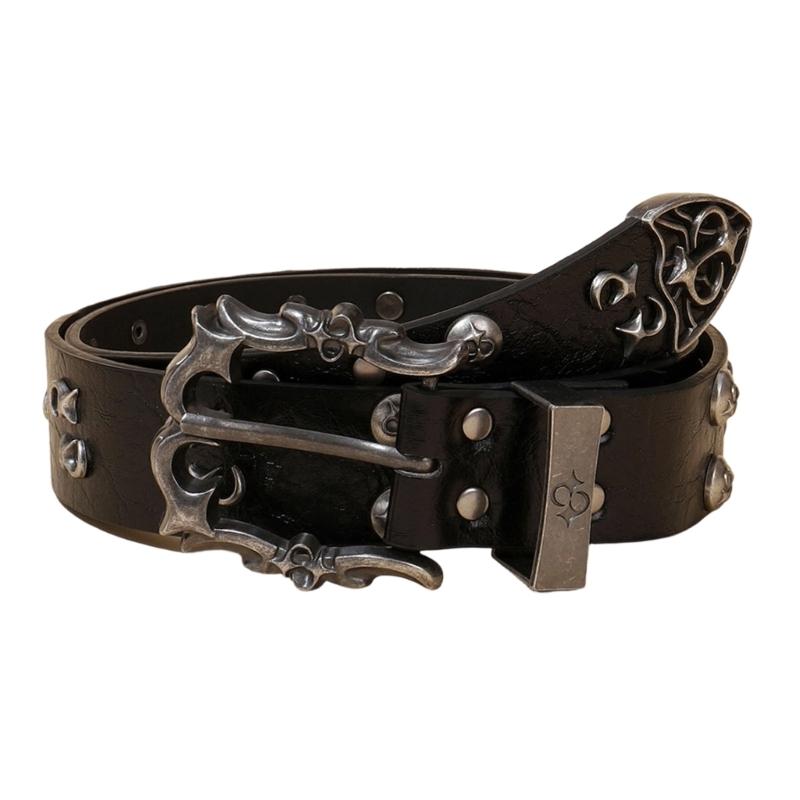 Multi Functional Fashion Belt PU Imitation Leather Metal Buckles Universal Size 115cm 3.7cm for Unisex Daily Wear