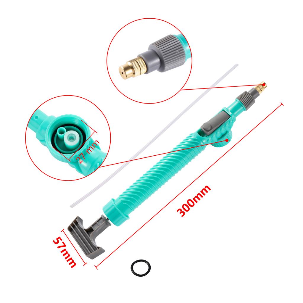 360 Degree High Pressure Air Pump Manual Sprayer Adjustable Beverage Bottle Sprinkler Garden Irrigation Mini Portable Spray